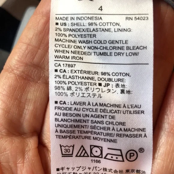 Banana Republic blue/gray/white midi pencil skirt - Picture 6 of 6